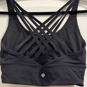lululemon athletica Charcoal Strappy Sports Bra